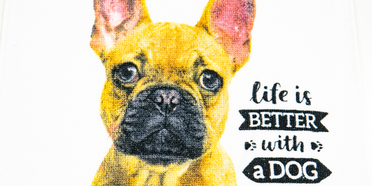 Ręcznik 30x50 cm pies bulldog 5904302516175